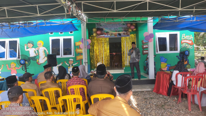 PERESMIAN GEDUNG TK/PAUD HARAPAN BUNDA  YANG DIBUAT TAHUN 2023 DI DESA JENGGALU